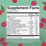 MARYRUTH'S Gomme Multivitamines Femmes, gommes cerise-framboise pour un plaisir quotidien.