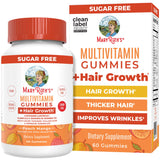 MaryRuth's gommes multivitamines Lustriva en bouteille pour cheveux plus épais.