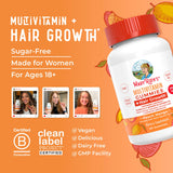 Soutien cheveux et ongles avec MaryRuth's Lustriva grâce aux vitamines.