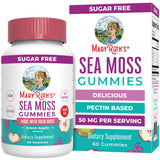 Gommes Sea Moss MaryRuth's dans une bouteille pratique, usage quotidien.