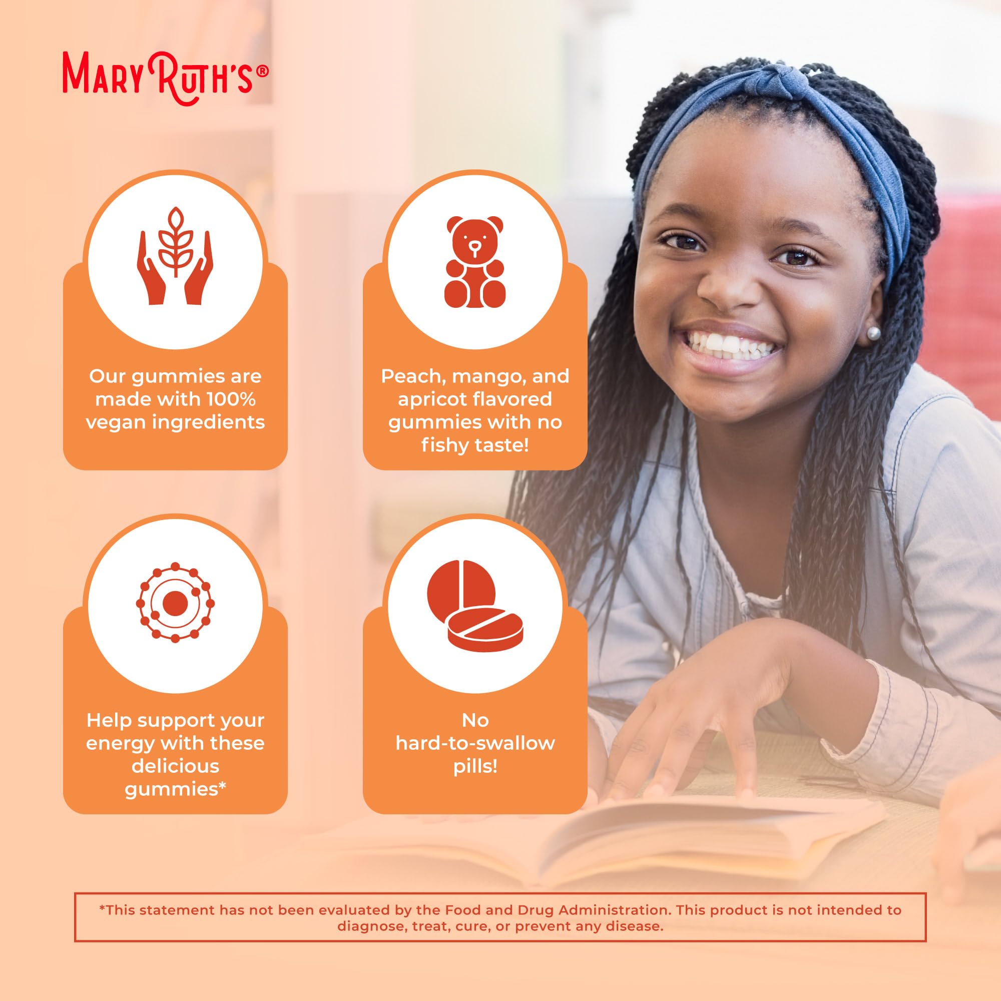 MaryRuth's gommes vegan non-gmo, option pratique.
