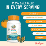 MaryRuth's Gomme Vitamin C orange – sans lactose, gluten et noix.