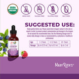 MARYRUTH'S gouttes dans boissons goût bleuet-framboise apprécié