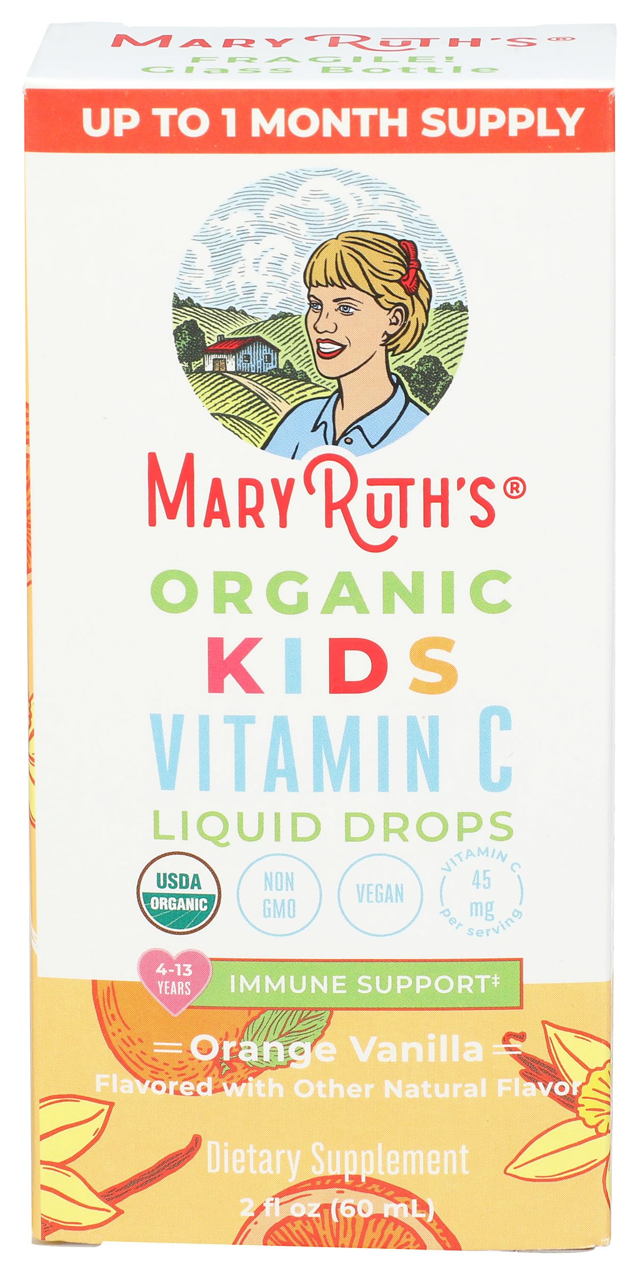 Gouttes MaryRuth's, dose précise de 60 gouttes pour chaque utilisation.