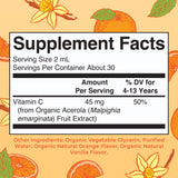 Dose gouttes MaryRuth's, méthode simple pour ajouter vitamine C au jus.