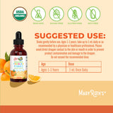 MARYRUTH'S gouttes vitamine C, flacon orange-vanille, goût agréable pour l’enfant