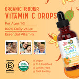 MARYRUTH'S gouttes vitamine C indiquées pour soutien quotidien du bien-être général