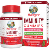 MaryRuth's Immunity Gummies – bouteille cerise, gommes savoureuses pour toute la famille.