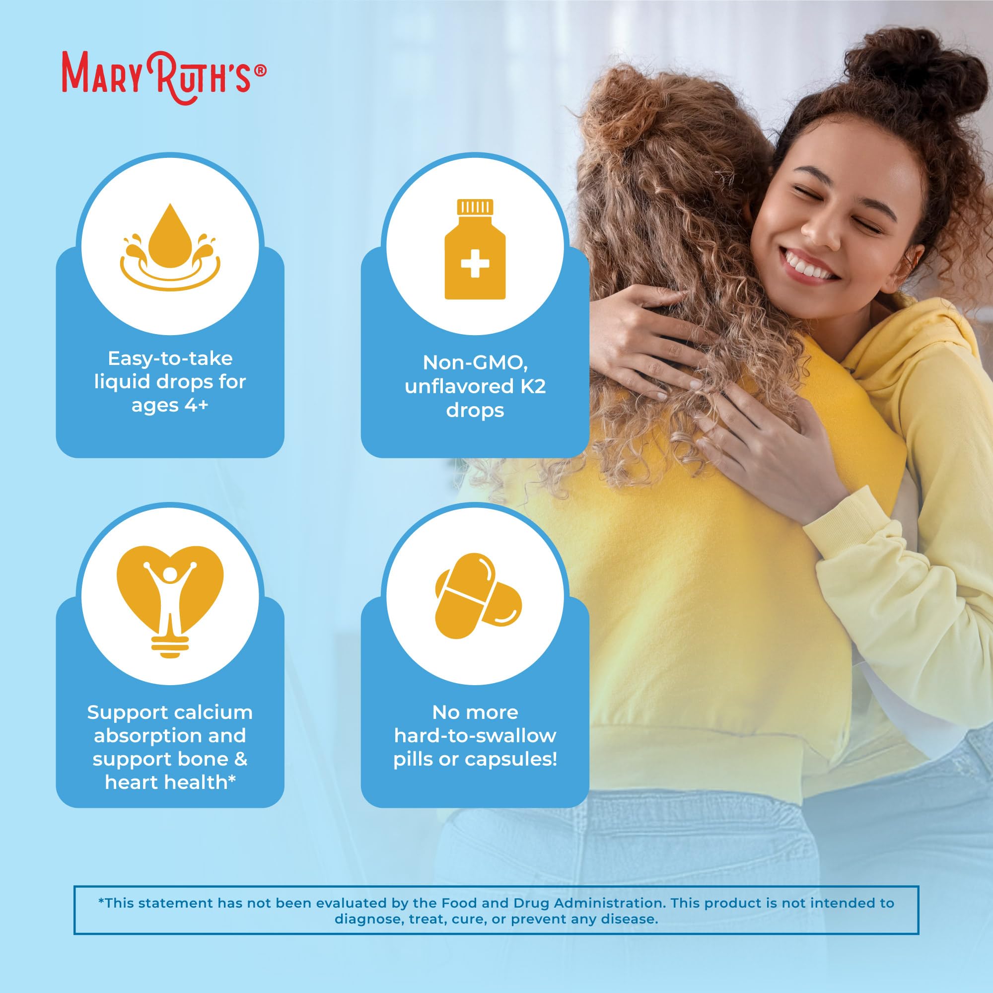 Certifications et labels MaryRuth’s K2 MK7: biologique, sans OGM.