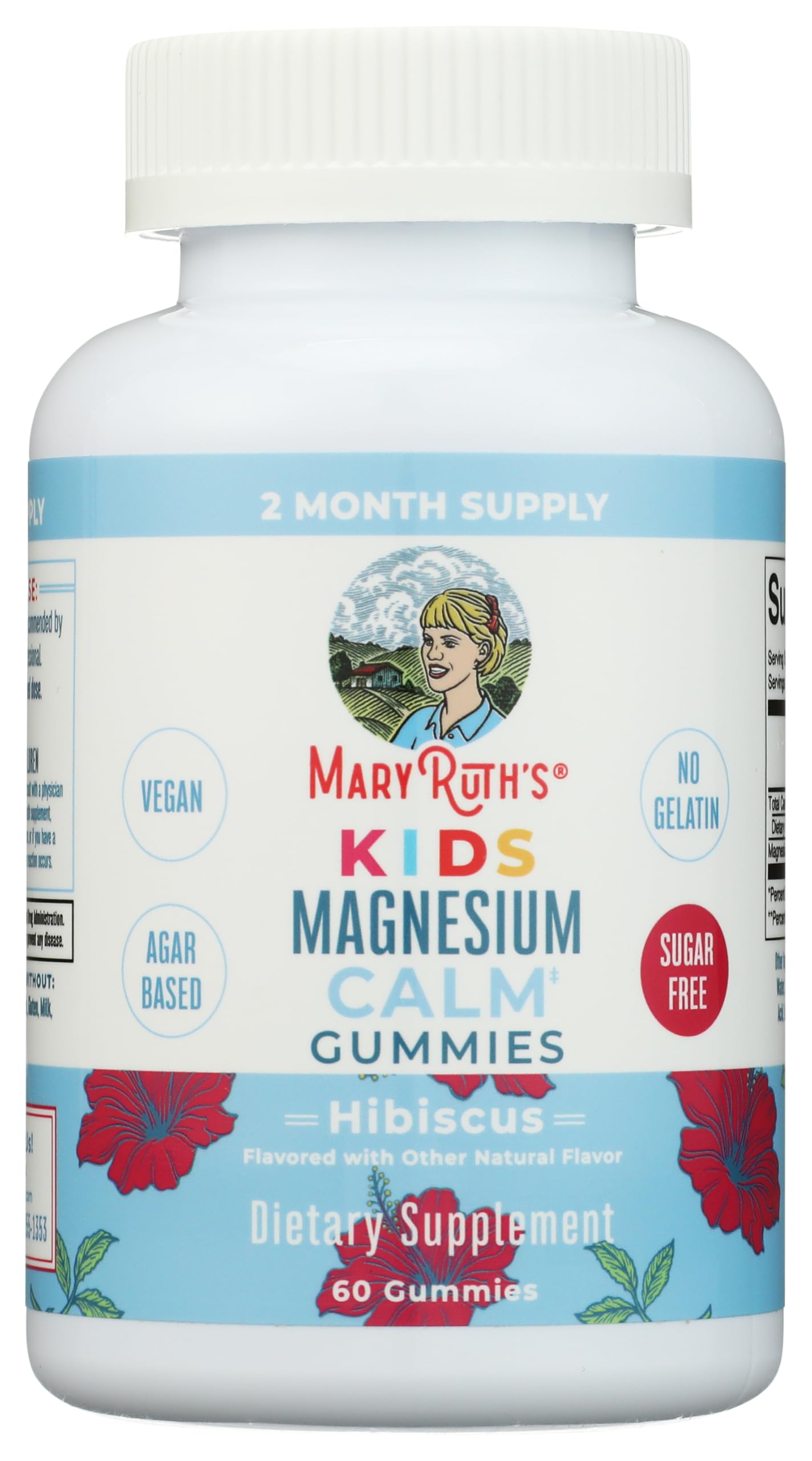 Gomme MaryRuth's pour enfants - bouteille de 60 gommes pratique pour le quotidien.