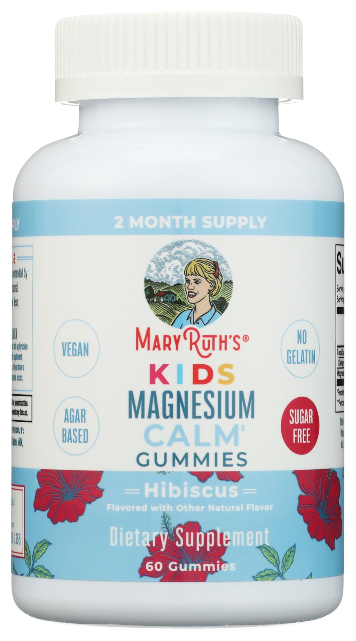 Gomme MaryRuth's pour enfants - bouteille de 60 gommes pratique pour le quotidien.
