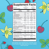 Étiquette MaryRUTH'S Kids Liposomal Multivitamine facilitant le suivi des nutriments.