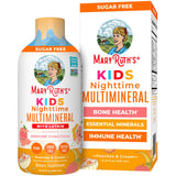 MaryRuth's Kids Nighttime Multimineral – bouteille prête à verser, routine nocturne facilitée.
