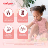 Gommes vegan MaryRuth's pour enfants et sans produits d’origine animale.