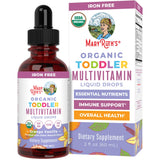 MaryRuth's multivitamine pour tout-petits, flacon goût orange-vanille pour croissance potentielle.