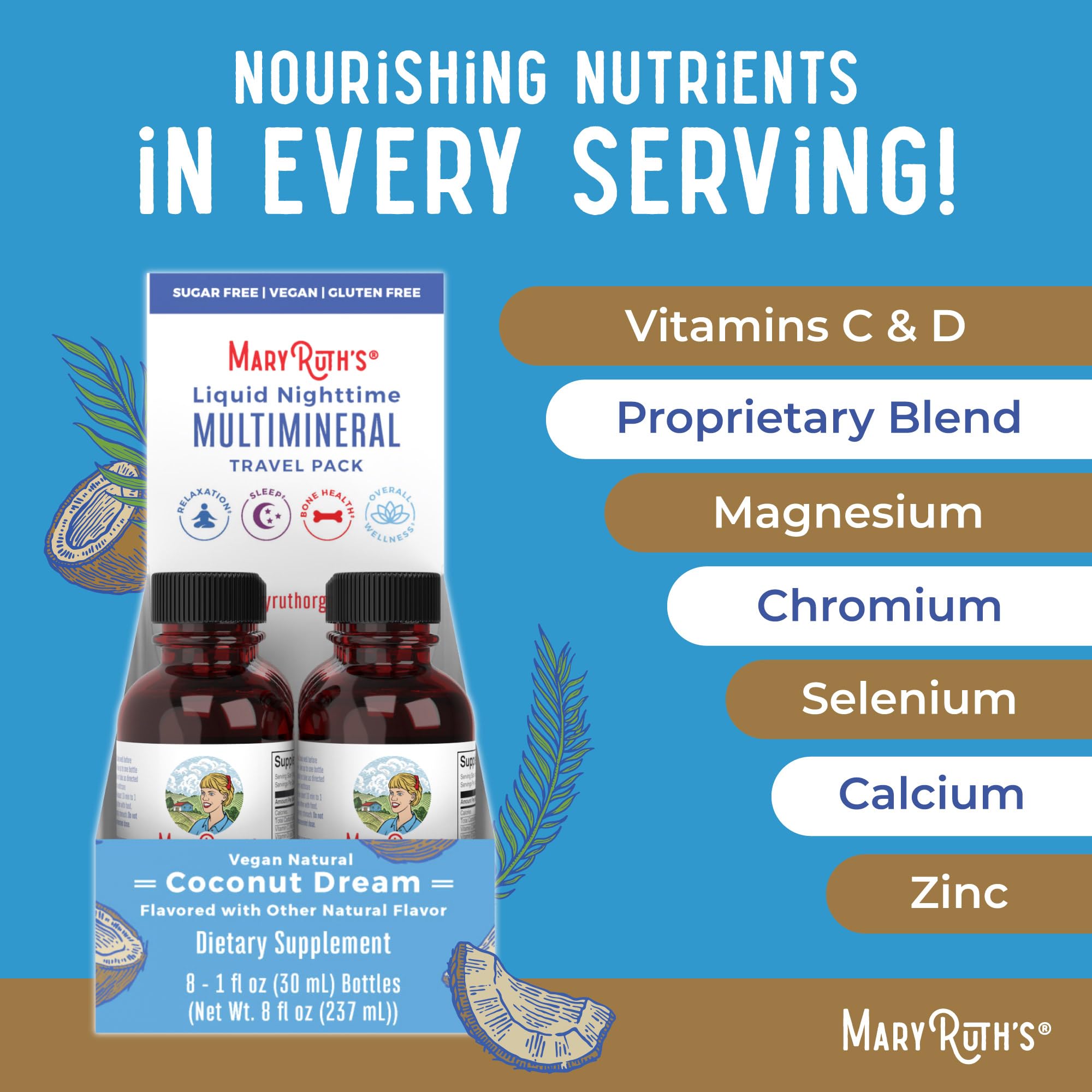 MaryRuth's vegan sans gluten sans sucre, choix du quotidien