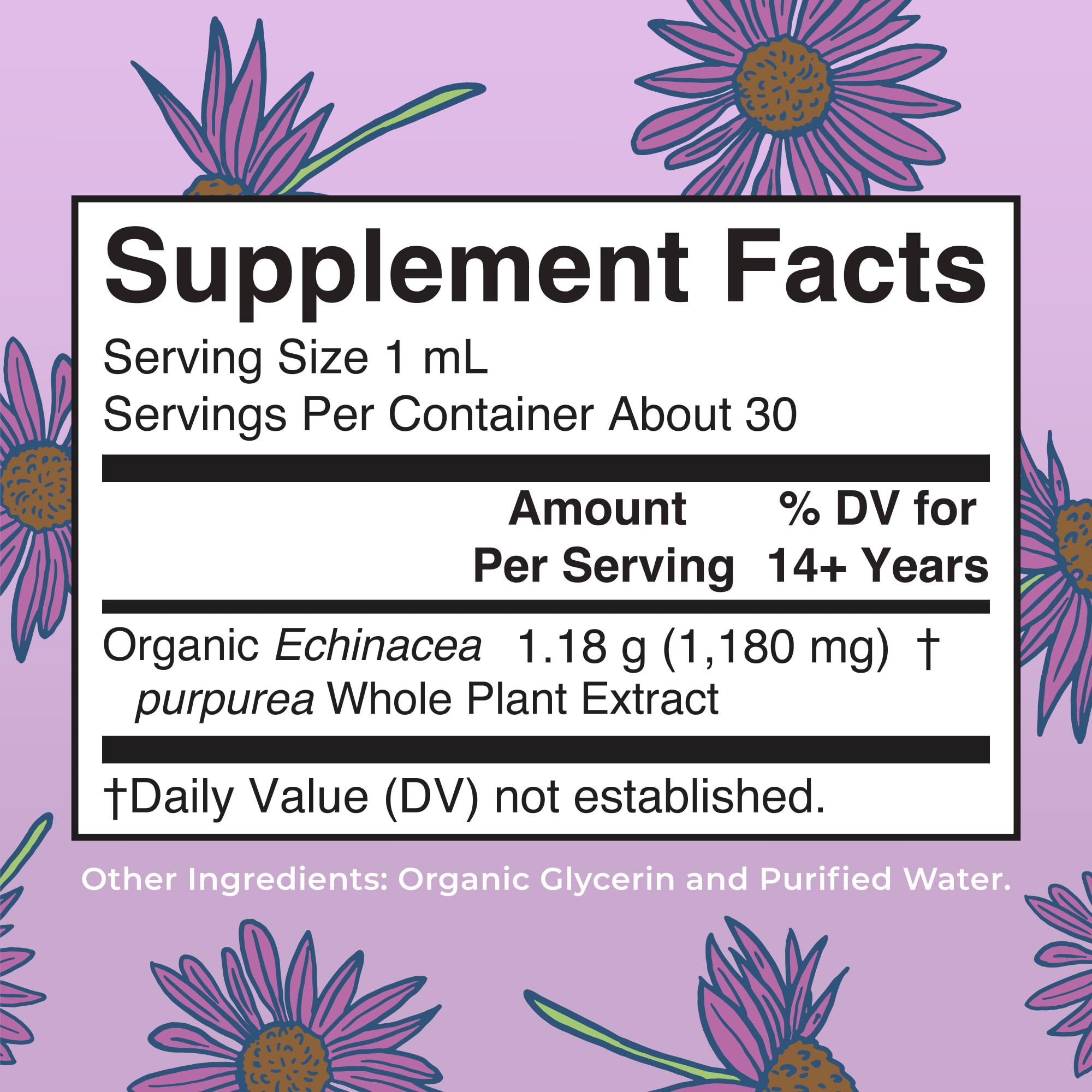 Gouttes MaryRuths Echinacea Liquide, dosage précis et simple.