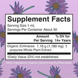 Gouttes MaryRuths Echinacea Liquide, dosage précis et simple.