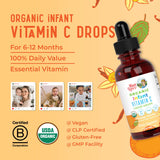 Formulation naturelle: vitamine C issue d'acérola MaryRuth's Organics