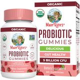 MaryRuth's Organics Gommes Probiotiques – bouteille pratique pour routine quotidienne.