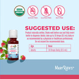 Pipette et doseur MaryRuth's : prise rapide et pratique des gouttes quotidiennes.