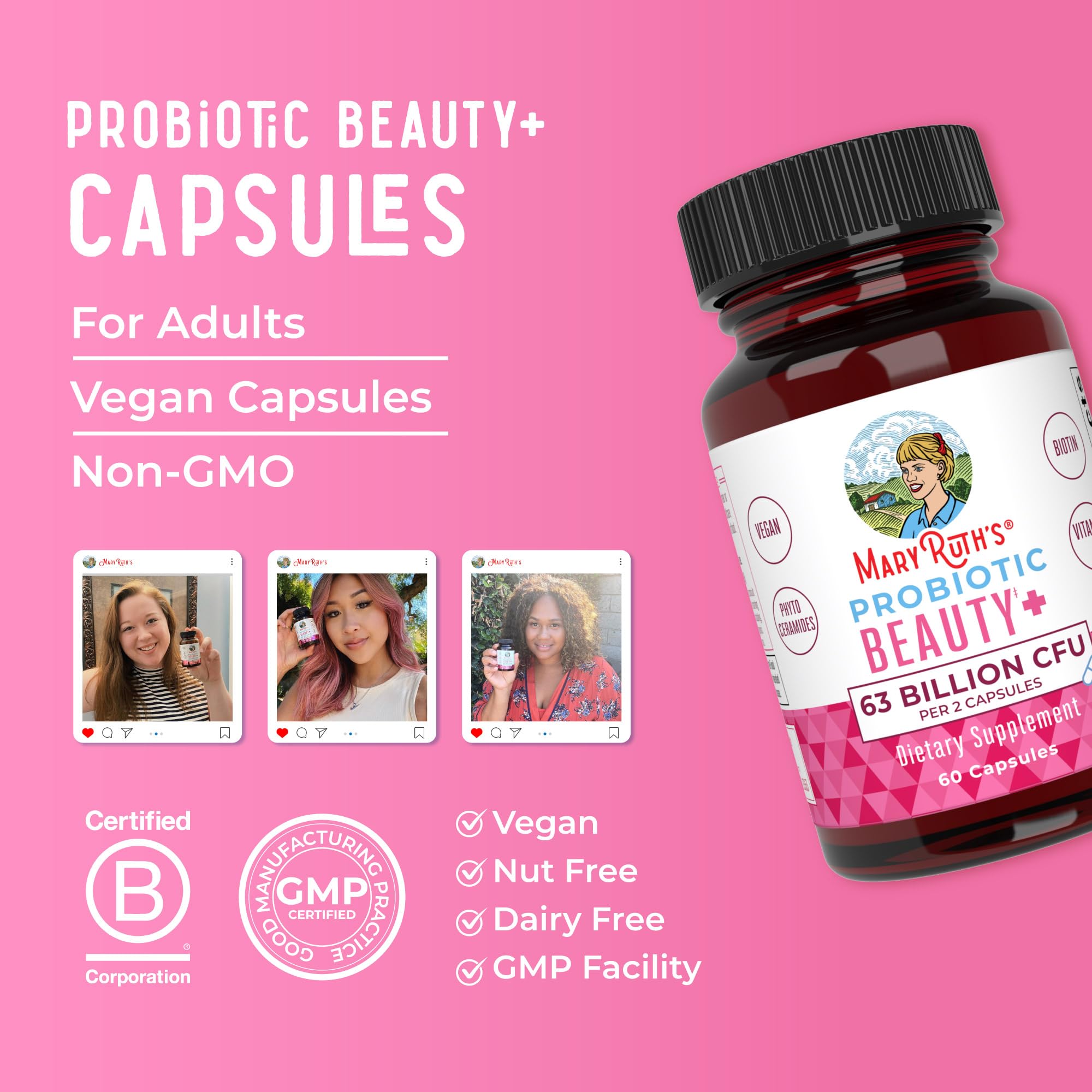 Formule végan sans allergènes adaptée à divers modes de vie.