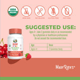 MaryRuth s bouteille emballage vitamins enfants certifiée bio vegan