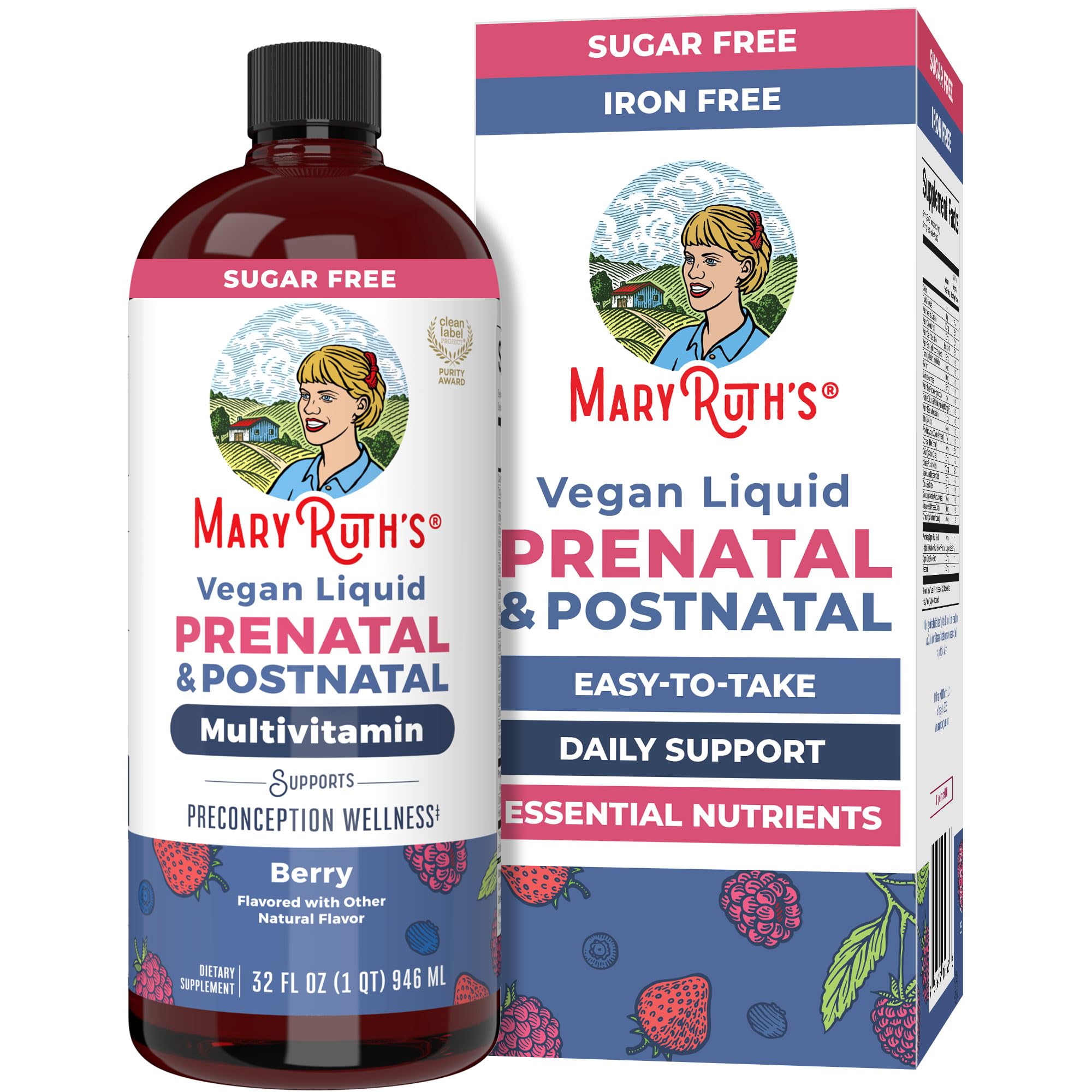 MaryRuth's Prenatal – bouteille pratique pour la routine prénatale.