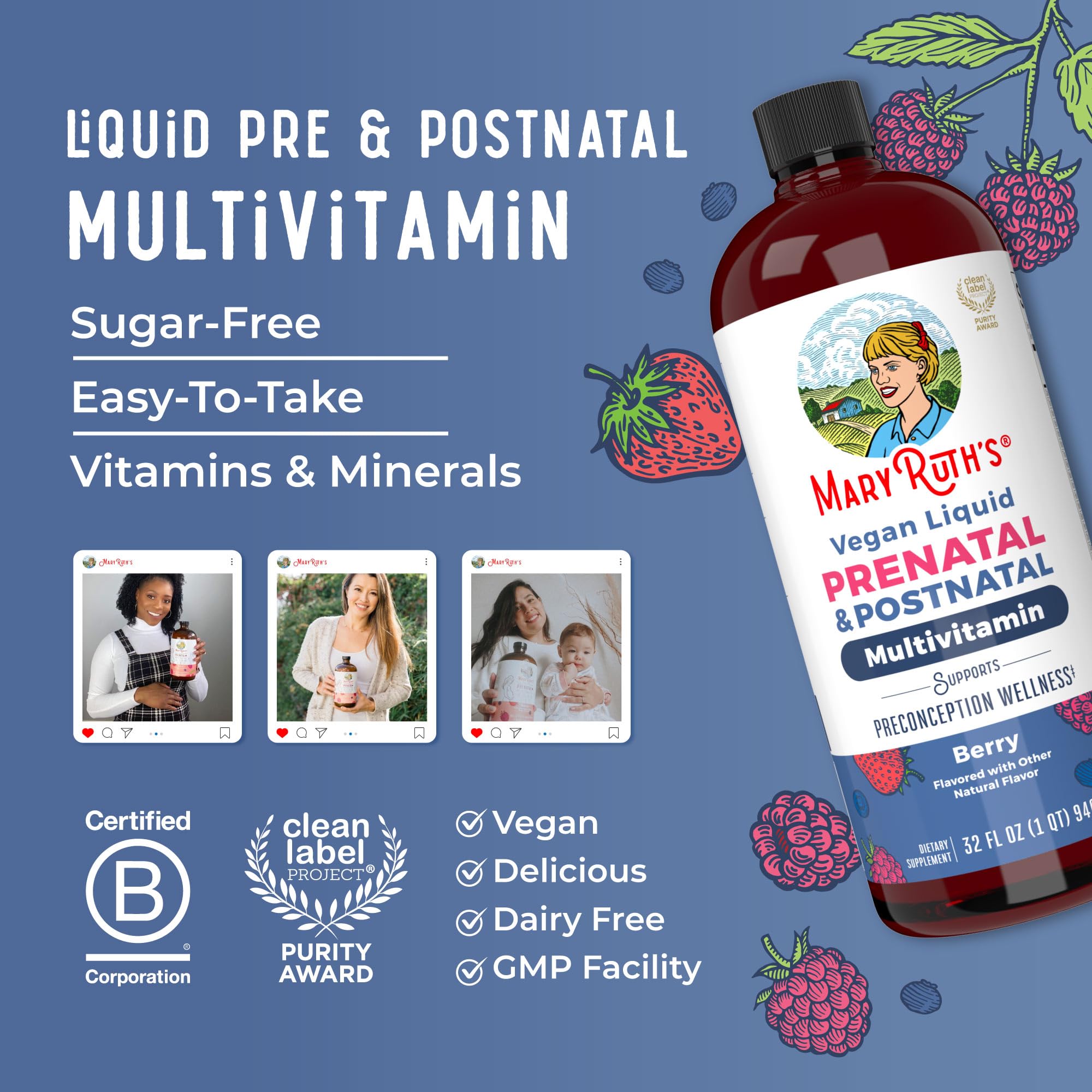 MaryRuth's Prenatal – utilisation possible dans un smoothie.