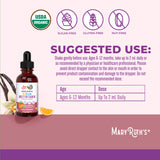 MaryRuth's-prise-quotidienne-gouttes-bebe: dose simple intégrée dans la routine.