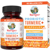 MaryRuth's Probiotiques Curcuma – Bouteille montrant les capsules pour une digestion confortable