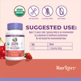 Gommes saveur myrtille et ceriseMaryRuth's, goût agréable