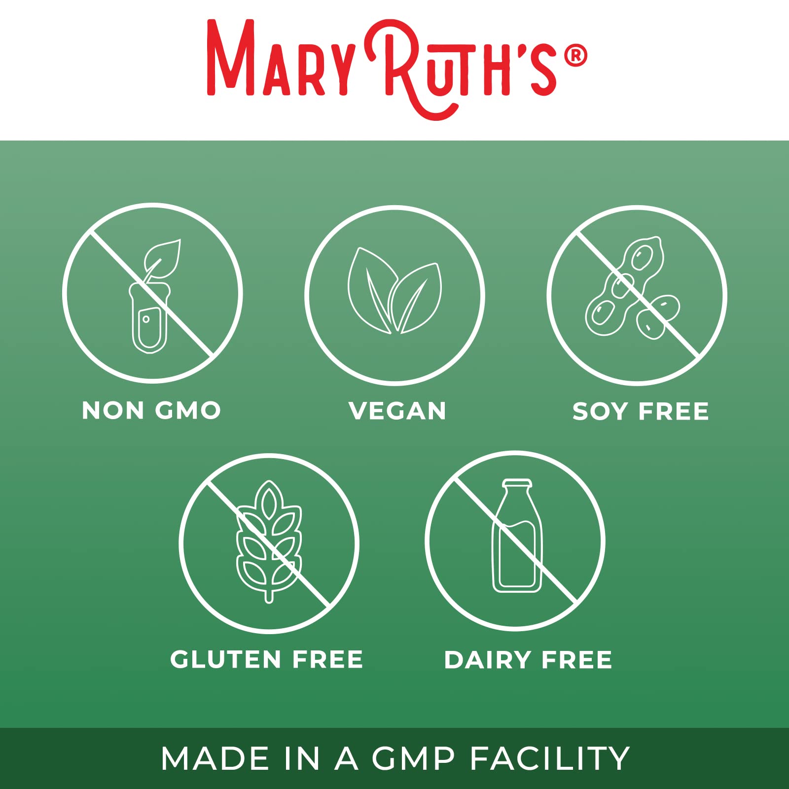 MaryRuth's Serrapeptase: sans-gluten, adapté à divers régimes.