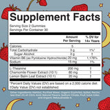 Étiquette MaryRuth's Sleep Gummies sans mélatonine et claire