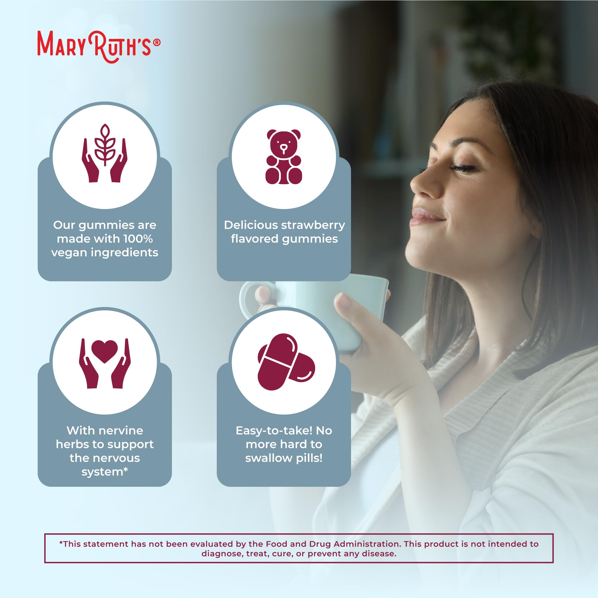 Mélisse dans MaryRuth's Sleep Gummies pour calmer l'esprit