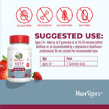 Saveur fraise MaryRuth's Sleep Gummies pour une routine nocturne agréable