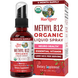 MARYRUTH'S spray B12 méthylcobalamine bouteille: énergie naturelle possible au quotidien.
