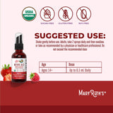 MARYRUTH'S spray B12 méthylcobalamine flacon compact idéal pour le voyage.