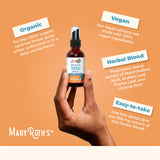 MaryRuth's spray sans alcool – formulation sans alcool pour usage quotidien.