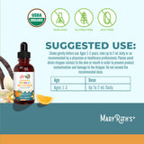 MaryRuth's doseur 2 ml: précision pratique pour l'administration.