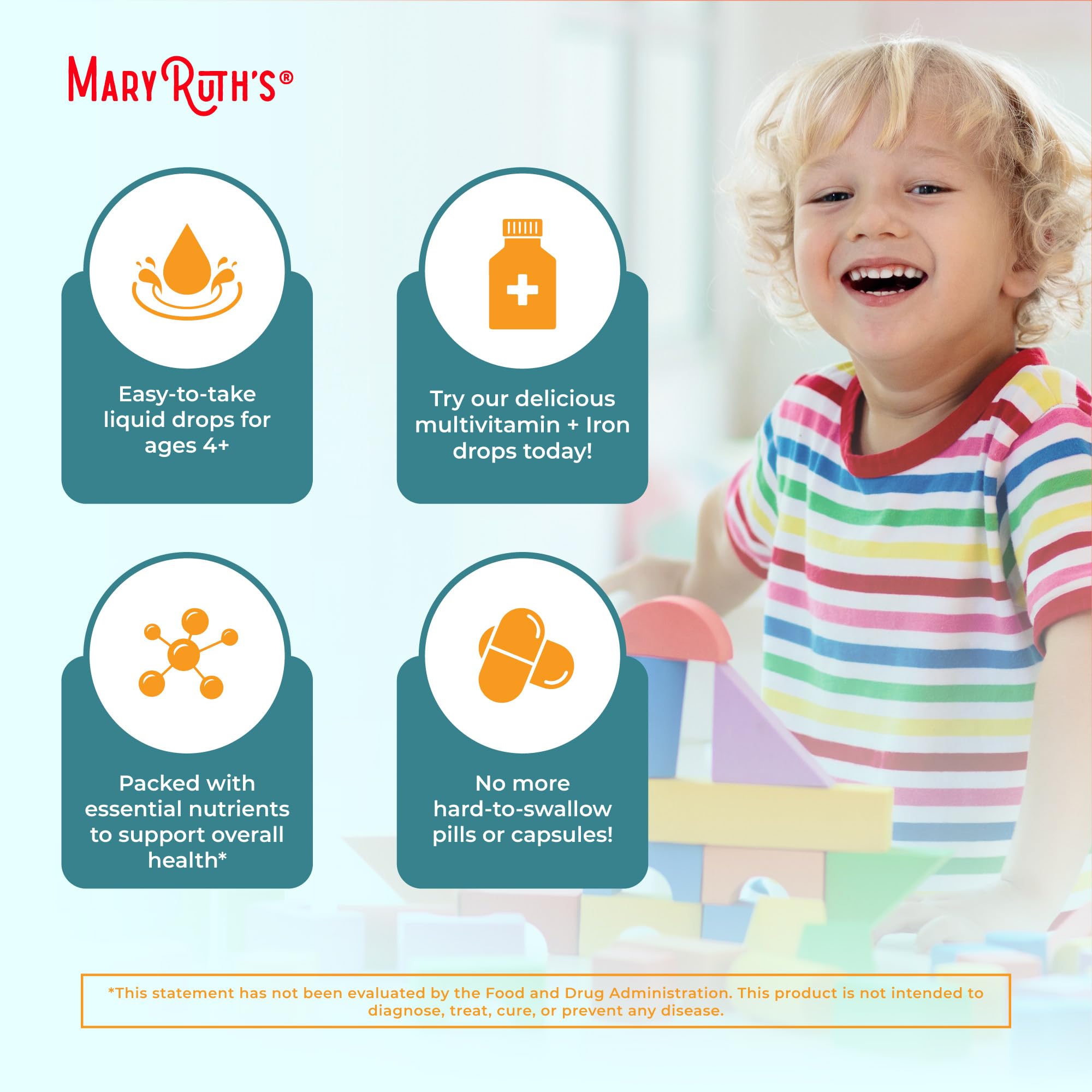MaryRuth's ingrédients organiques: base naturelle et biologique.