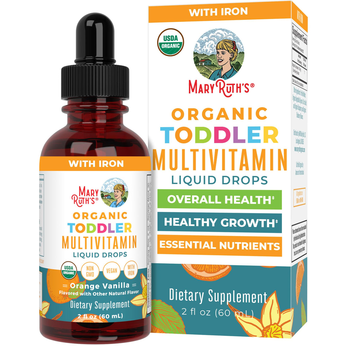 MaryRuth's tout-petit multivitamine: bouteille, dosage facile pour le quotidien.