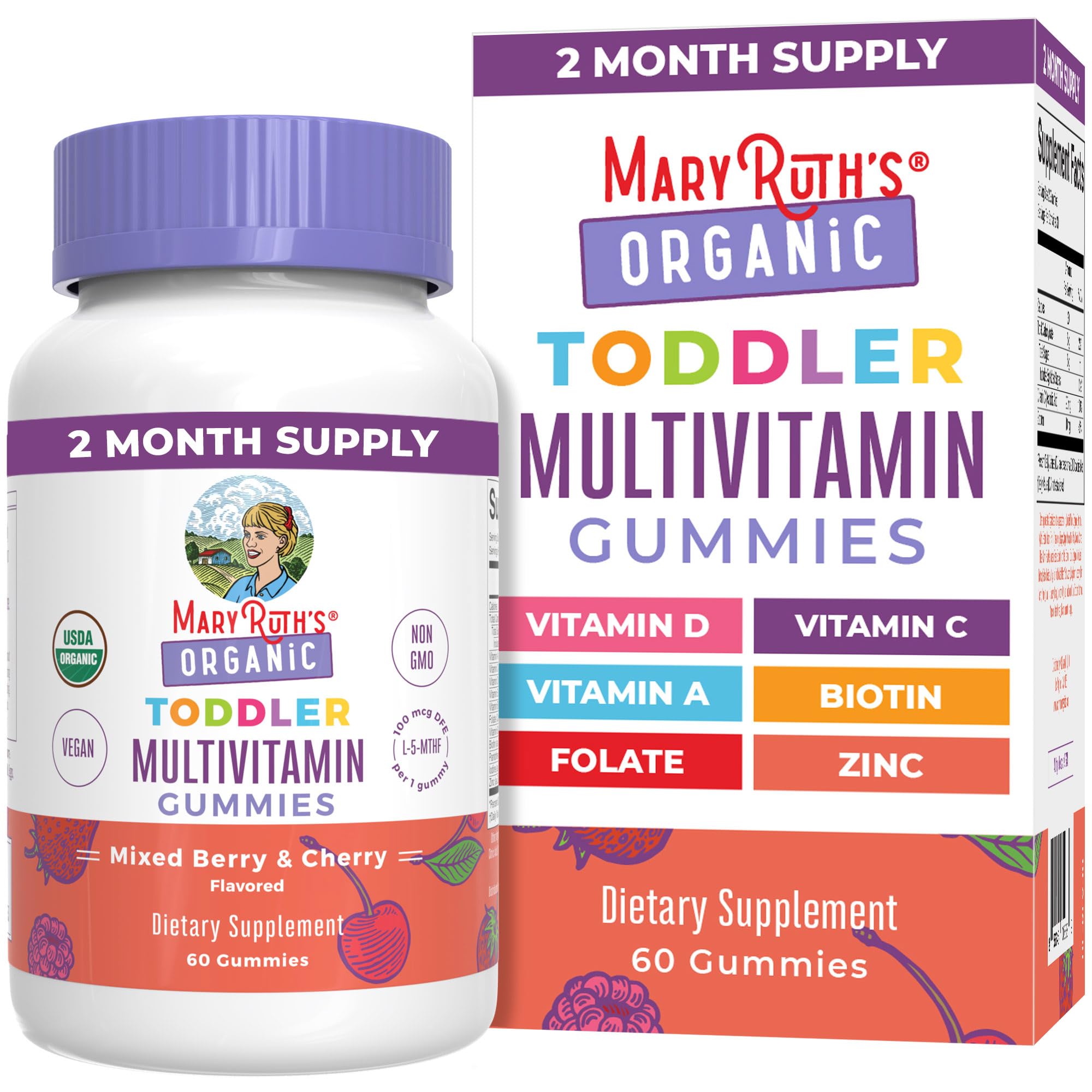 MaryRuth's Gommes tout-petits emballage pratique pour démarrer la routine