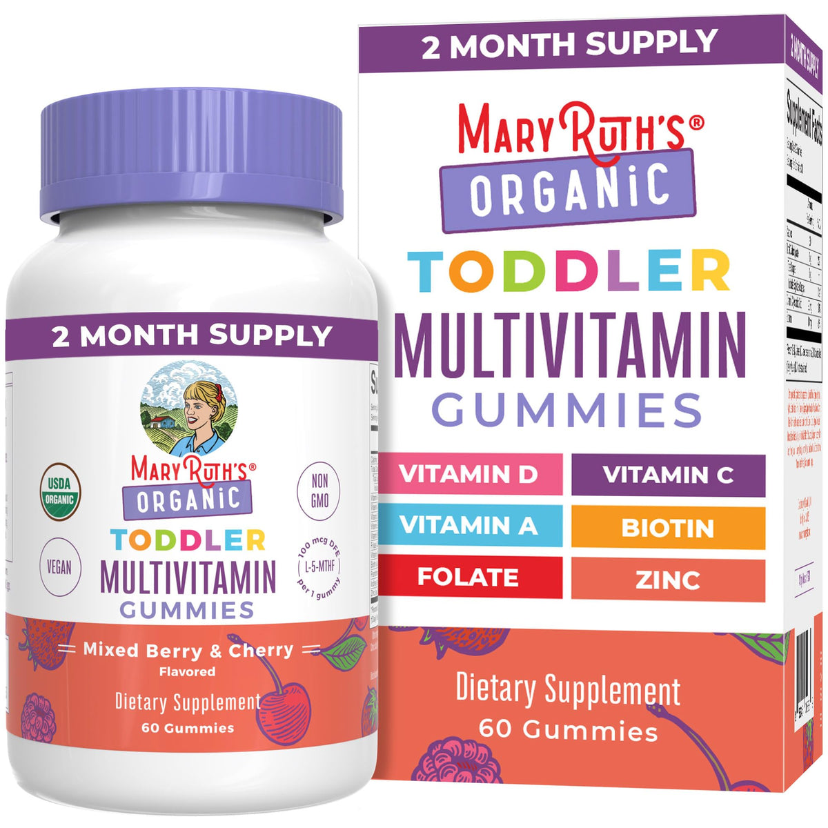 MaryRuth's Gommes tout-petits emballage pratique pour démarrer la routine