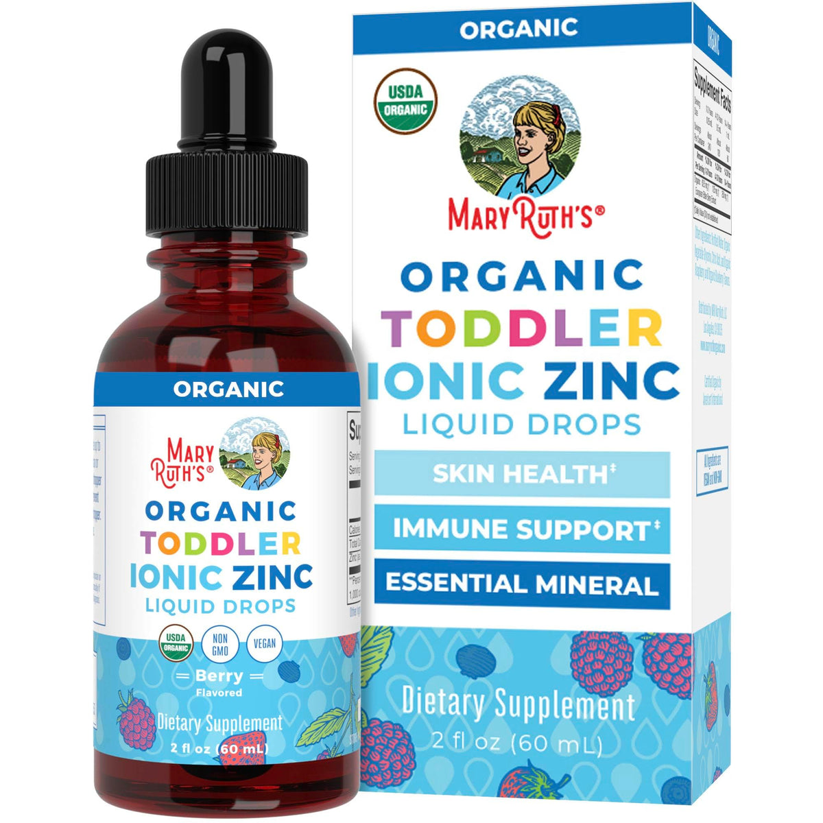 MaryRuth's Zinc liquide tout-petits – bouteille pratique pour le quotidien