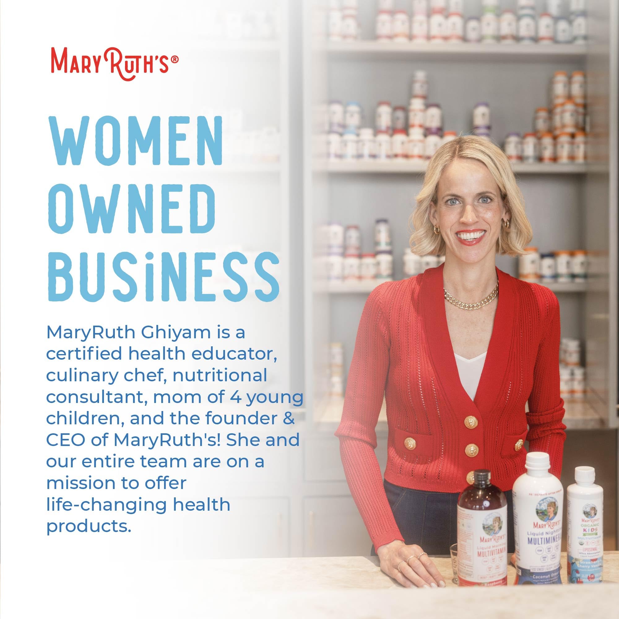 MaryRuth's Zinc liquide – sans allergènes courants