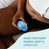 Mascoto disque menstruel silicone doux en gros plan, confort immédiat.
