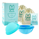 Mascoto ensemble disques menstruels pack2 avec étui de rangement pratique.