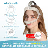 Masktouch AirFit P30i: coude libération rapide facilite les ajustements quotidiens.