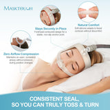 Masktouch AirFit P30i: trame en silicone doux épouse les contours du visage.